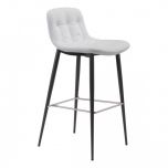 Zuo Modern Tangiers Bar Chair in White - Set of 2