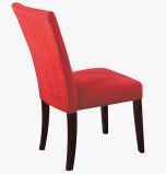 ACME Baldwin Side Chair (Set of 2) in Red Fabric & Walnut - AC-16835