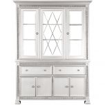 Homelegance Bevelle Buffet and Hutch in Silver