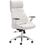 Zuo Modern Boutique Office Chair in White - ZUO-205891 in [category]