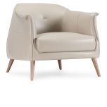Classic Home Martel Club Chair in Ivory