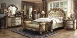 ACME Vendome Furniture Bedroom Sets in Gold Patina & Bone
