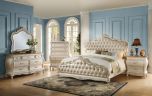 ACME Chantelle Furniture Bedroom Sets in Rose Gold & Pearl White