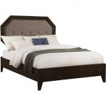 ACME Selma Queen Bed, Gray Fabric and Tobacco