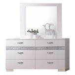 ACME Naima II Dresser with Mirror, White