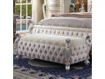 ACME Picardy Bench, Fabric & Antique Pearl