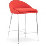 Zuo Modern Reykjavik Counter Chair in Tangerine - Set of 2 - ZUO-300333 in [category]