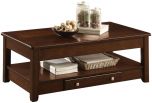 Homelegance Ballwin Lift Top Cocktail Table with Casters in Deep Cherry 
