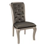 Homelegance Crawford Side Chair in Gray PU - Set of 2