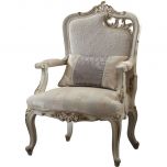ACME Picardy Chair, Fabric & Antique Pearl