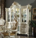 ACME Picardy Hutch and Buffet, Antique Pearl