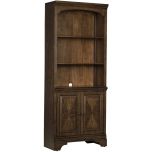 Coaster Hartshill Bookcase with Cabinet in Burnished Oak