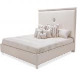 AICO Michael Amini Glimmering Heights Upholstered Bed, Queen