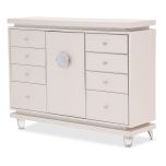AICO Michael Amini Glimmering Heights Upholstered Dresser