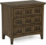 Magnussen Bay Creek 3 Drawer Nightstand in Relaxed Toasted Nutmeg