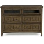 Magnussen Bay Creek Media Chest in Relaxed Toasted Nutmeg