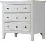 Magnussen Heron Cove 3 Drawer Nightstand in Relaxed Soft White