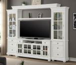 Parker House Cape Cod 4pc 63" Entertainment Wall in Vintage White