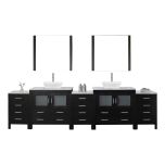 Virtu USA Dior 11" Double Bathroom Vanity Cabinet Set in Zebra Grey - KD-700118-WM-ZG