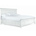 Magnussen Kentwood King Size Panel Bed in White Finish 