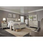 Magnussen Raelynn 4pc Queen Panel Bedroom Set in Weathered White
