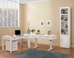Parker House Boca 2pc Power Lift Desk and Writing Desk Set in Cottage White Finish - Available to CA, AZ, NV, OR, WA, CO