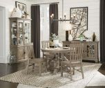 Magnussen Tinley Park 5pc 48" Round Dining Table Set in Dove Tail Grey