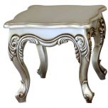 European Furniture Serena Side table in Antique Silver