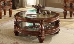 Homey Design HD-1521 Coffee Table in Dark Mahogany