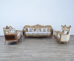 European Furniture Maggiolini 3pc Livingroom Set in Antique Dark Bronze