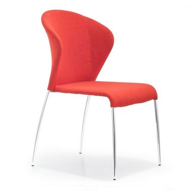 Zuo Modern Oulu Dining Chair in Tangerine - Set of 2 - ZUO-100041 in [category]