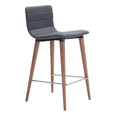 Zuo Modern Jericho Counter Chair, Gray - Set of 2