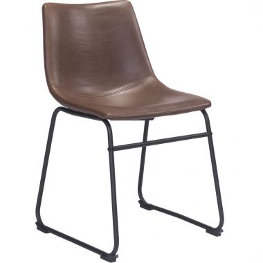 Zuo Era Smart Dining Chair in Vintage Espresso in [category]