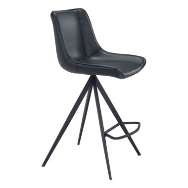 Zuo Modern Aki Counter Chair in Black - Set of 2