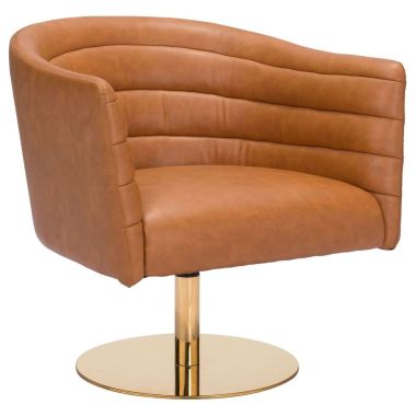 Zuo Modern Justin Accent Chair in Brown