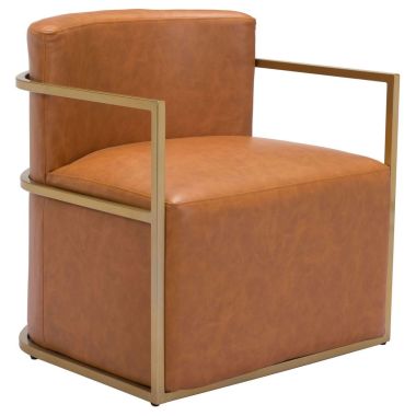 Zuo Modern Xander Accent Chair in Brown