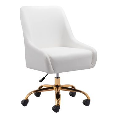 Zuo Modern Madelaine Office Chair in White