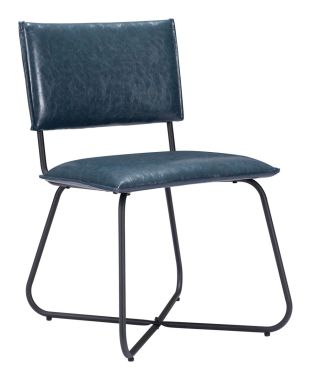 Zuo Modern Grantham Dining Chair in Vintage Dark Blue - Set of 2