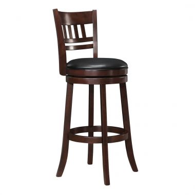 Homelegance Edmond Swivel Pub Chair in Dark Cherry - Set of 2 (1140E-29S)
