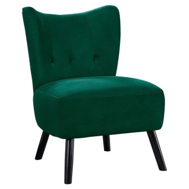 Homelegance Imani Accent Chair in Green Velvet