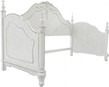 Homelegance Cinderella Day Bed in Antique White with Gray Rub-Through