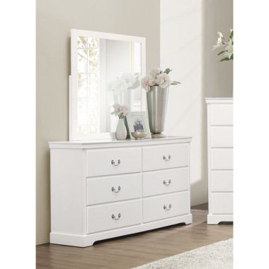 Homelegance Seabright Dresser with Mirror in White