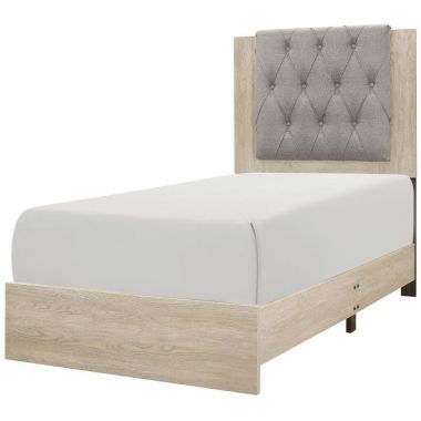 Homelegance Whiting Twin Bed in Cream and Gray