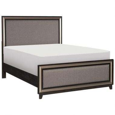 Homelegance Grant Eastern King Bed in Ebony and Silver