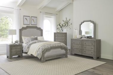 Homelegance Colchester 4pc Eastern King Bedroom Set in Driftwood Gray