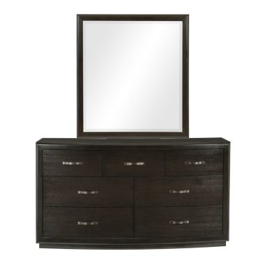 Homelegance Hodgin Dresser with Mirror in Dark Charcoal