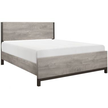 Homelegance Zephyr Full Bed in Light Gray and Gray
