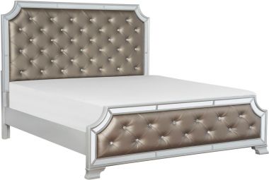Homelegance Avondale California King Bed in Silver