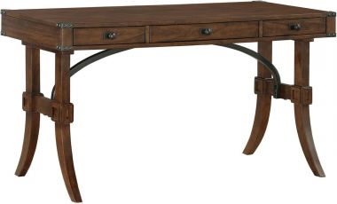 Homelegance Frazier Park Small Writing Desk in Brown Cherry