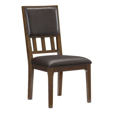Homelegance Frazier Park Side Chair in Brown Cherry - Set of 2